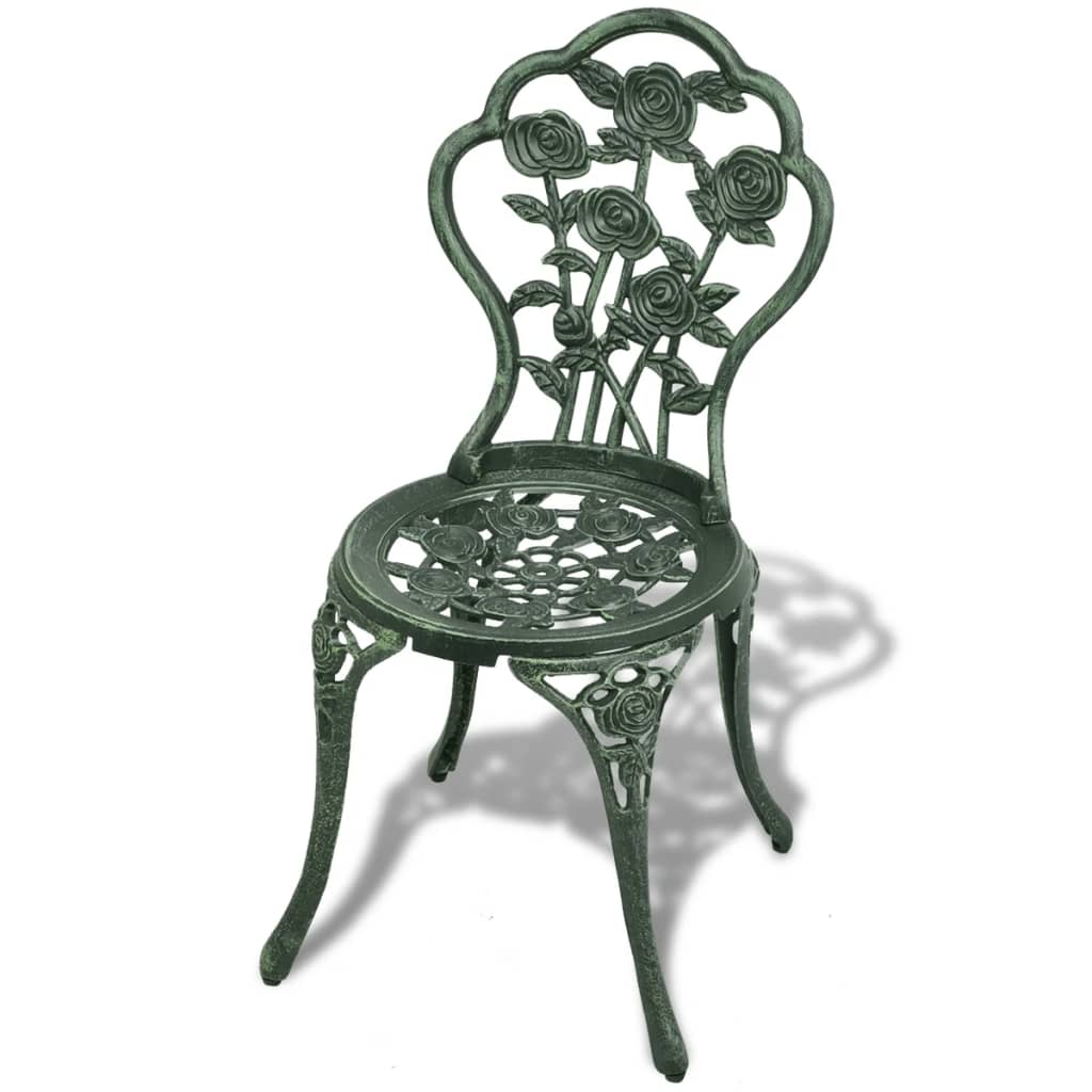 Set Da Bistrot 3 Pz In Alluminio Pressofuso Verde - Image 6