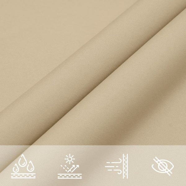 Parasole A Vela Oxford Triangolare 5x5x5 M Beige - Image 5