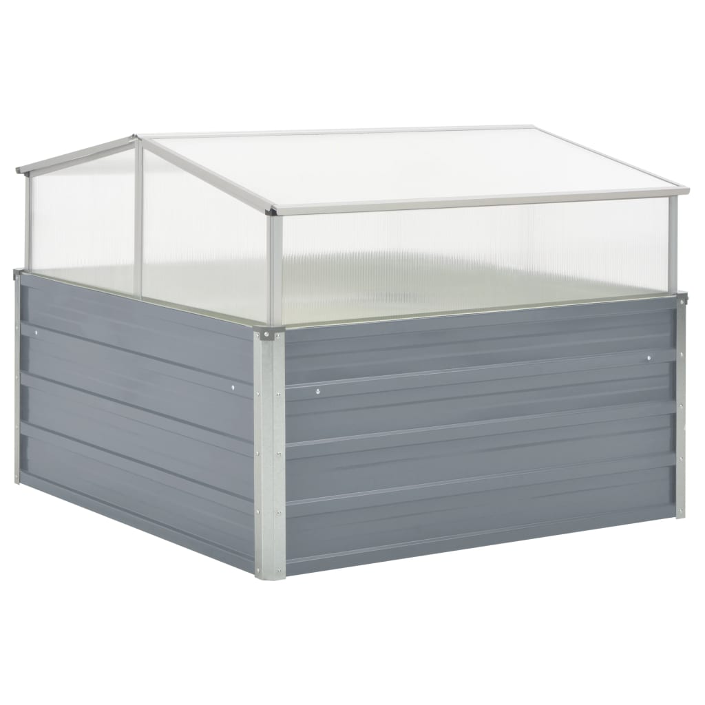 Serra 100x100x85 Cm In Acciaio Zincato Grigio