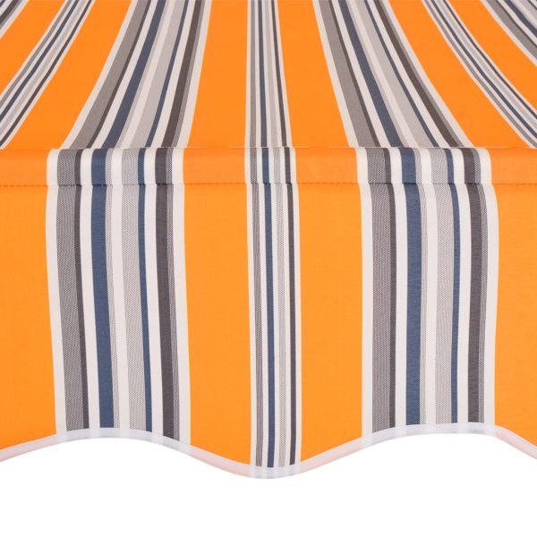 Tenda Da Sole Retrattile Manuale 350 Cm A Strisce Blu E Gialle - Image 4