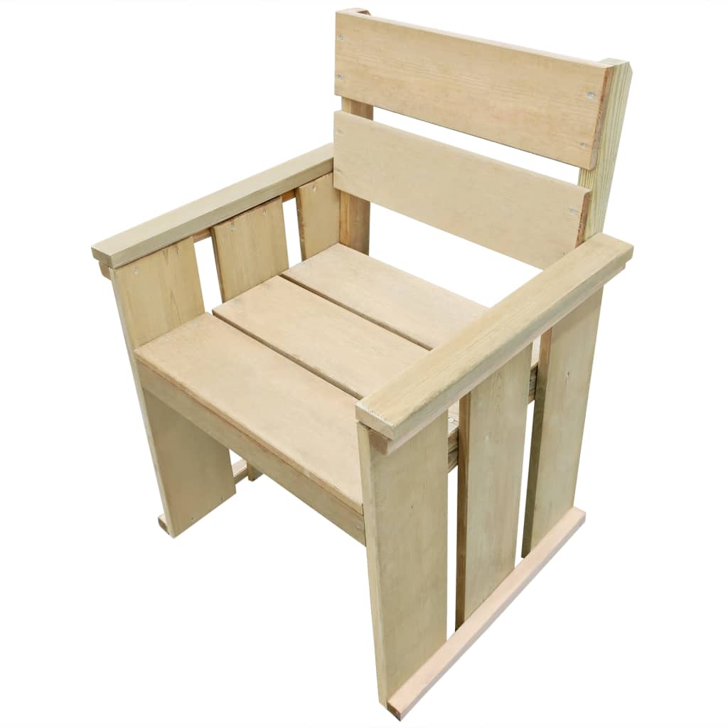 Set Da Pranzo Da Giardino 5 Pz In Legno Di Pino Impregnato - Image 3
