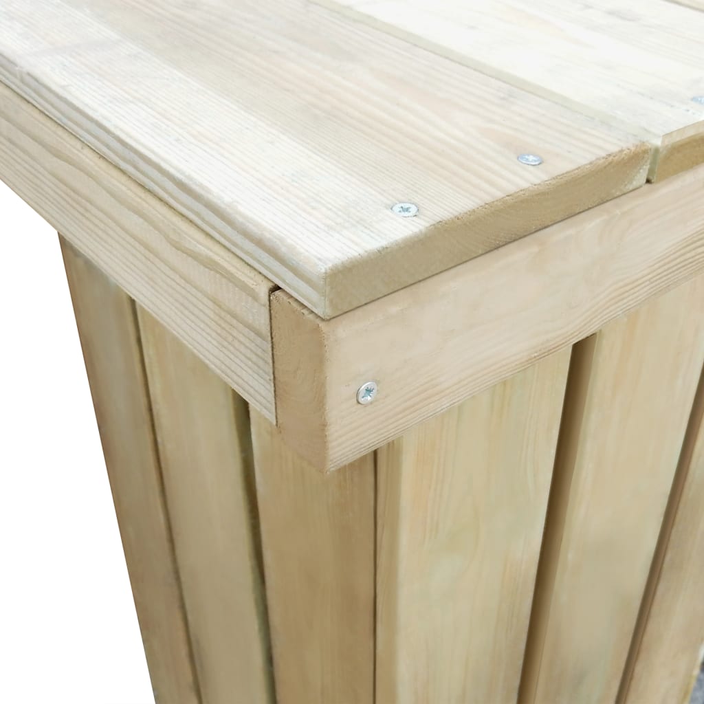 Set Da Pranzo Da Giardino 5 Pz In Legno Di Pino Impregnato - Image 4