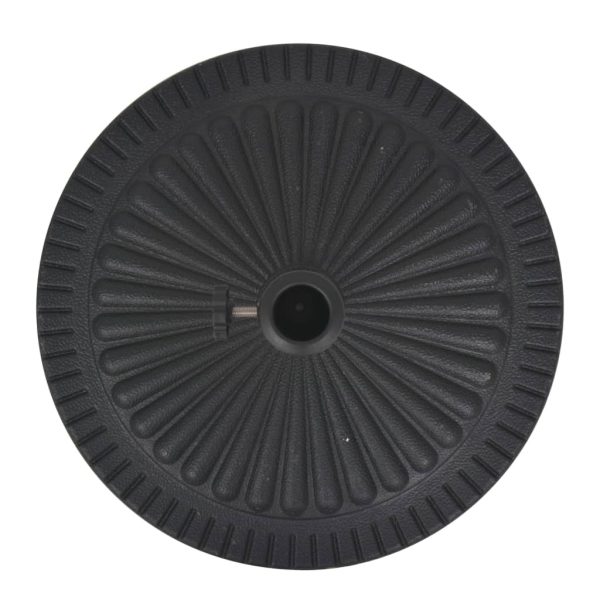 Base Per Parasole Circolare In Resina Nera 29 kg - Image 4
