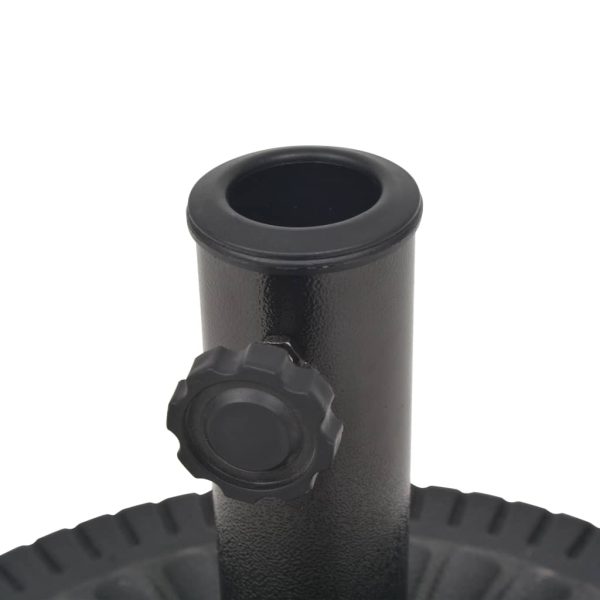 Base Per Parasole Circolare In Resina Nera 29 kg - Image 6