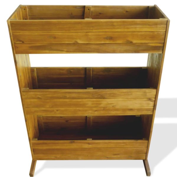 Letto Rialzato Da Giardino A 3 Livelli Legno Massello Di Acacia - Image 3