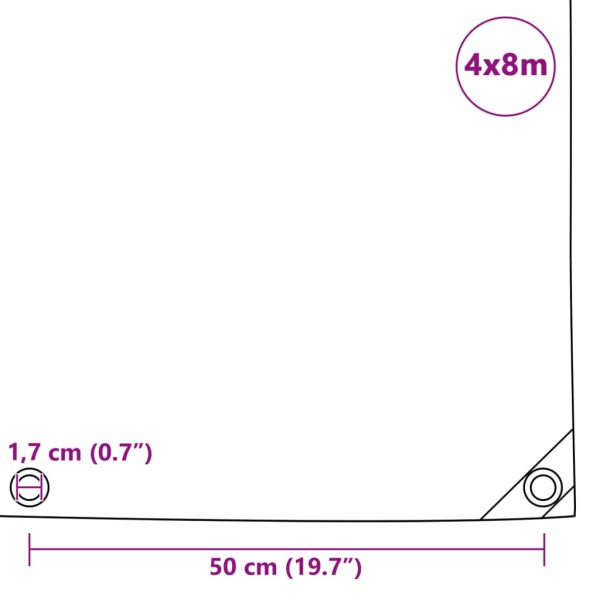 Telone 650 G/m² 4x8 M Grigio - Image 6