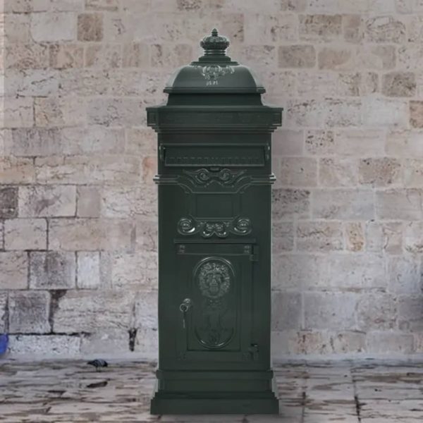 Cassetta Della Posta In Alluminio Inossidabile Vintage Verde