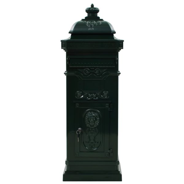 Cassetta Della Posta In Alluminio Inossidabile Vintage Verde - Image 3