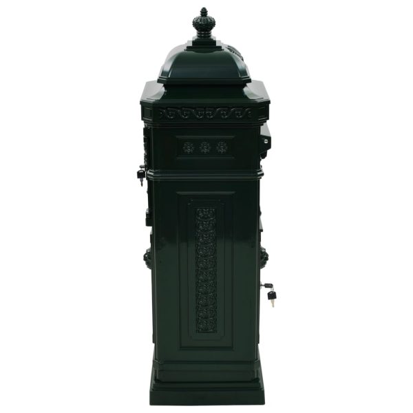 Cassetta Della Posta In Alluminio Inossidabile Vintage Verde - Image 6