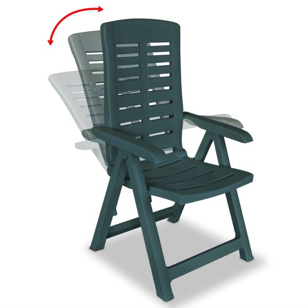 Sedie Da Giardino 2 Pz In Plastica Verde - Image 2