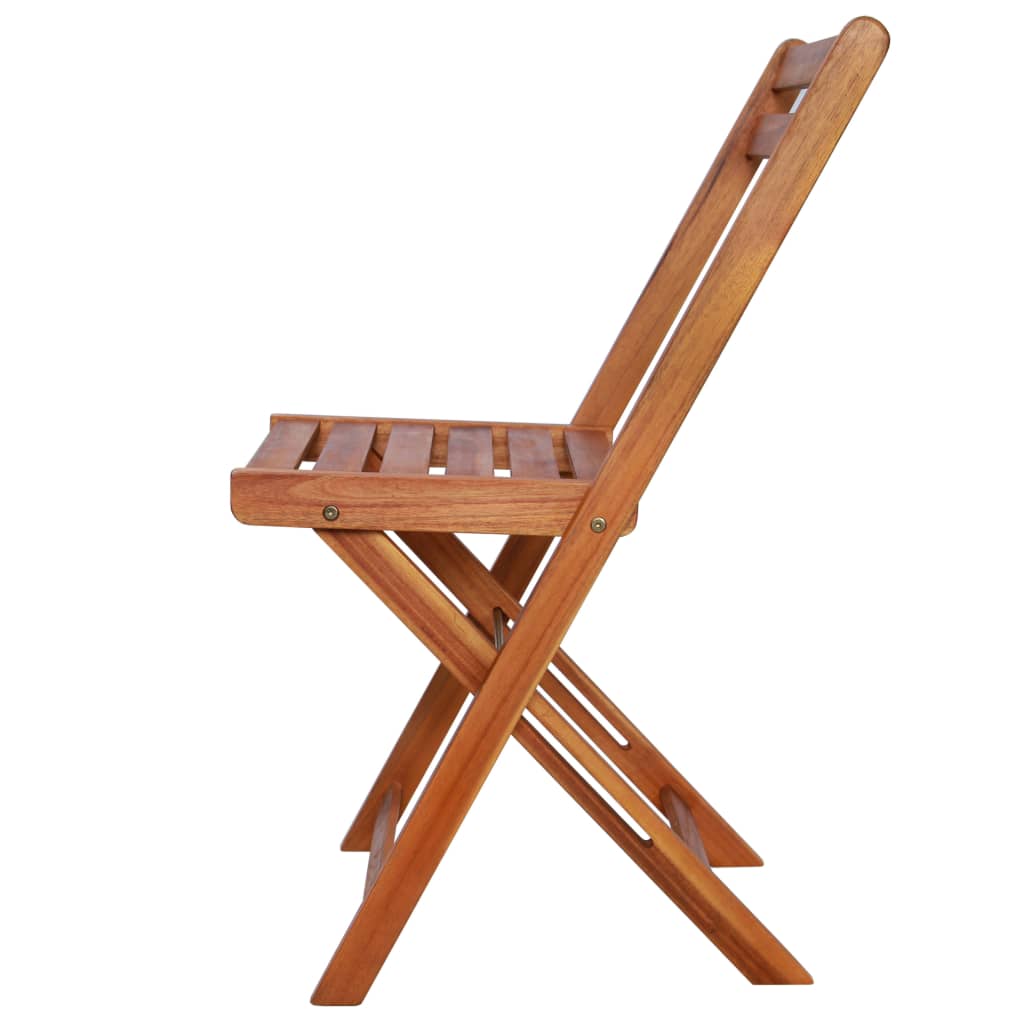 Sedie Da Bistrò Per Esterni 2 Pz In Legno Massello Di Acacia - Image 4