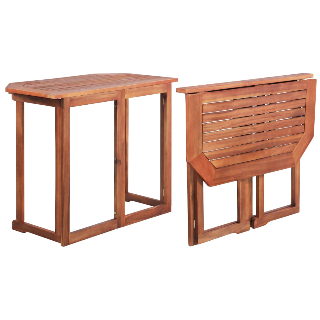 Tavolo Da Bistrot 90x50x75 Cm In Legno Massello Di Acacia