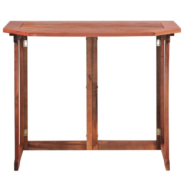 Tavolo Da Bistrot 90x50x75 Cm In Legno Massello Di Acacia - Image 3
