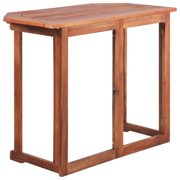 Tavolo Da Bistrot 90x50x75 Cm In Legno Massello Di Acacia - Image 5