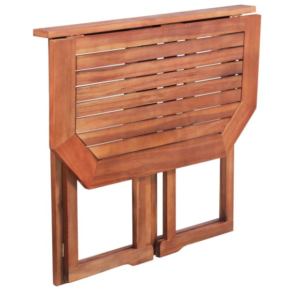 Tavolo Da Bistrot 90x50x75 Cm In Legno Massello Di Acacia - Image 6