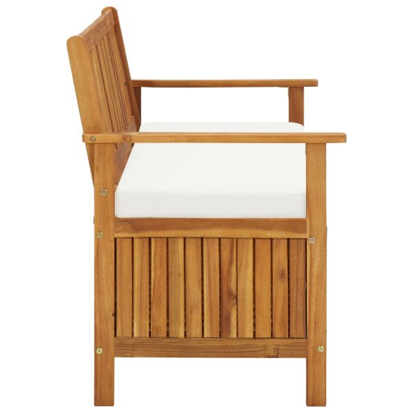 Cassapanca Da Giardino In Legno Massello Di Acacia 120x63x84 cm - Image 4