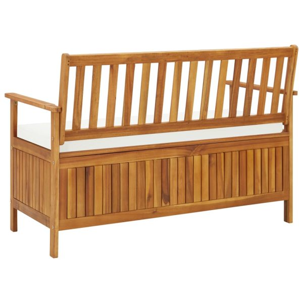 Cassapanca Da Giardino In Legno Massello Di Acacia 120x63x84 cm - Image 5