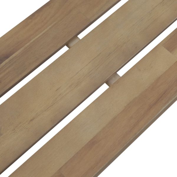 Panchina Da Giardino 120 Cm In Legno Massello D'acacia - Image 5
