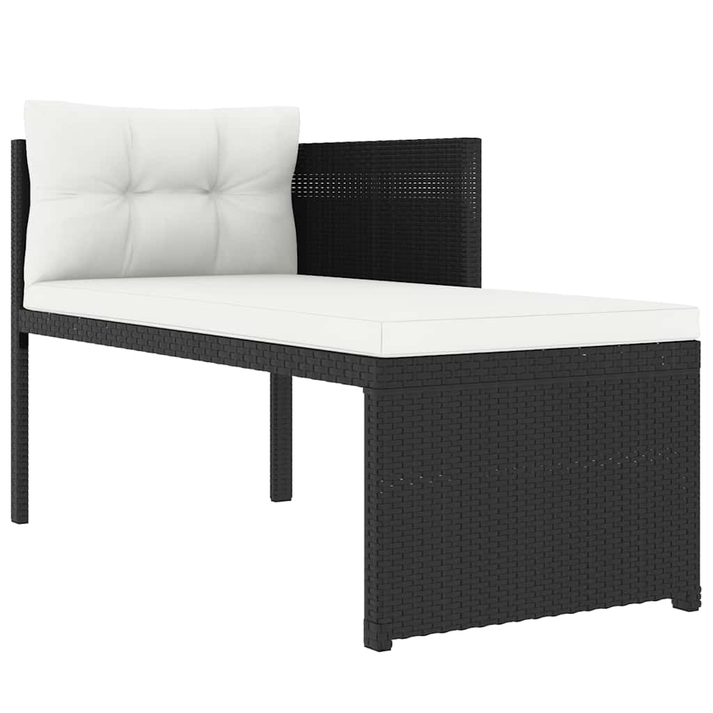 Set Divani Da Giardino 4 Pz In Polyrattan Nero - Image 5