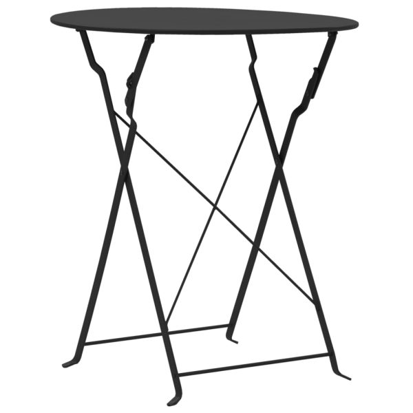 Set Da Bistrot 3 Pz In Acciaio Nero - Image 2