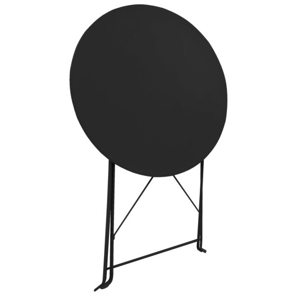 Set Da Bistrot 3 Pz In Acciaio Nero - Image 3