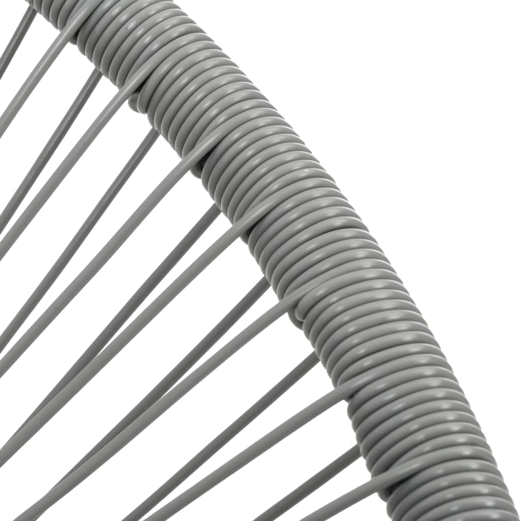 Sedia Acapulco Da Giardino In Polyrattan Grigia - Image 6