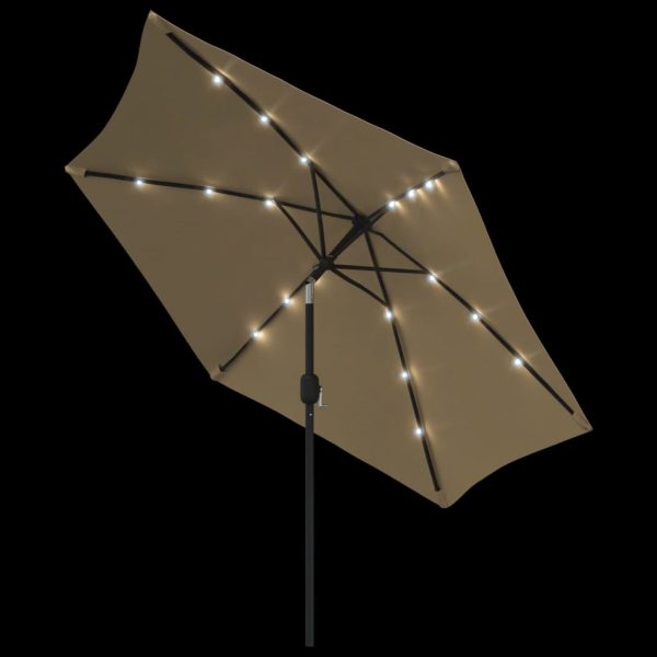 Ombrellone Da Esterni Con Led E Palo In Acciaio 300cm Talpa - Image 4