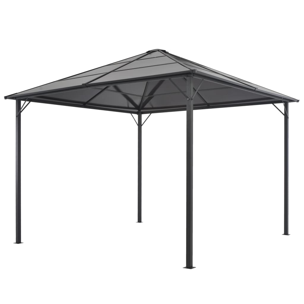 Gazebo Con Tettuccio In Alluminio 3x3 M Antracite