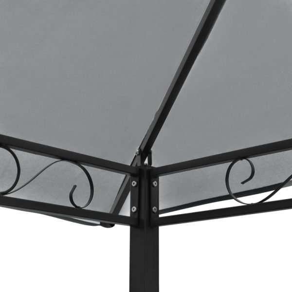 Padiglione Giardino Con Tavolo E Panche 2,5x1,5x2,4m Antracite - Image 4