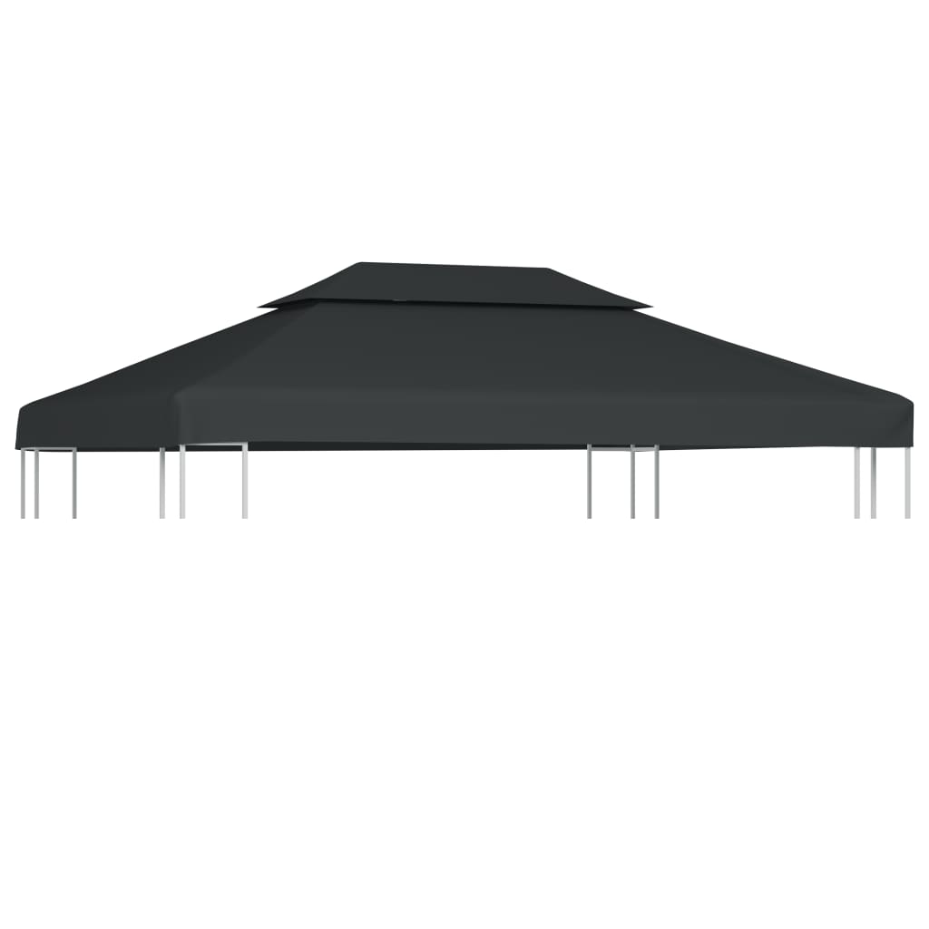 Copertura Superiore Per Gazebo A 2 Strati 310g/m²4x3m Antracite