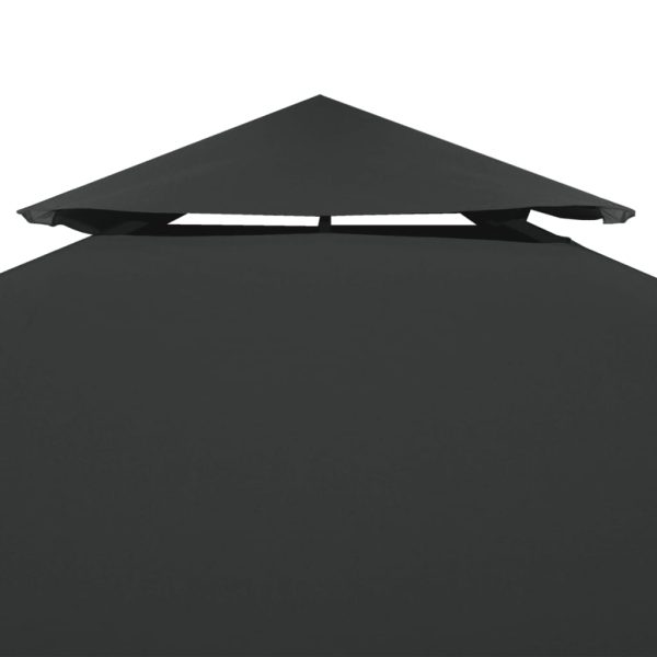 Copertura Superiore Per Gazebo A 2 Strati 310g/m²4x3m Antracite - Image 3