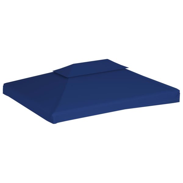 Copertura Superiore Per Gazebo A 2 Strati 310 G/m² 4x3 M Blu - Image 2