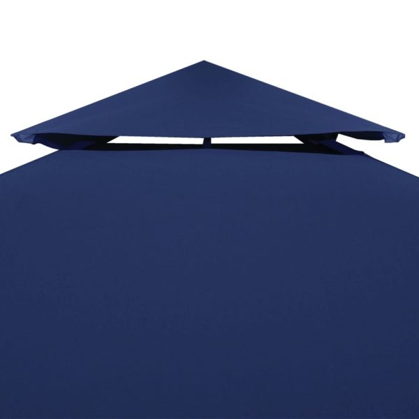 Copertura Superiore Per Gazebo A 2 Strati 310 G/m² 4x3 M Blu - Image 3