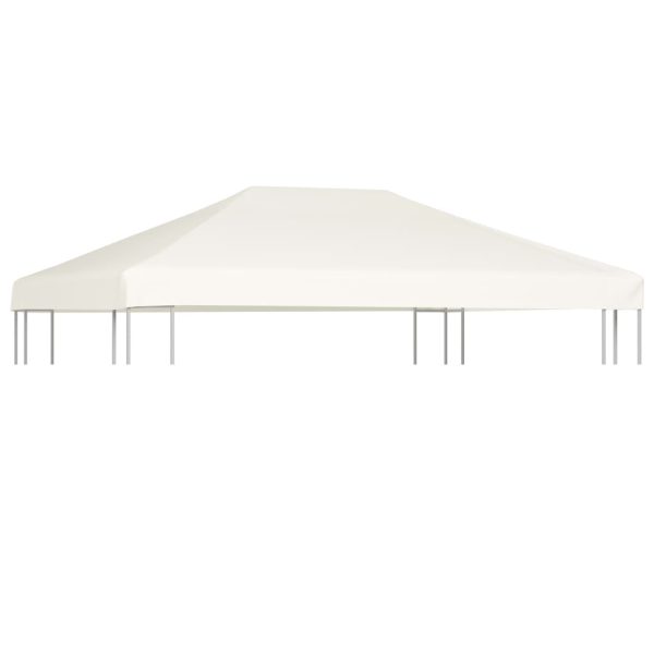 Copertura Superiore Per Gazebo 310 G/m² 4x3 M Bianco Crema