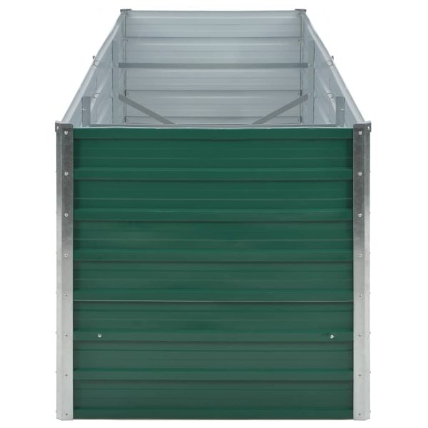 Letto Rialzato Giardino In Acciaio Zincato 240x80x77 Cm Verde - Image 5