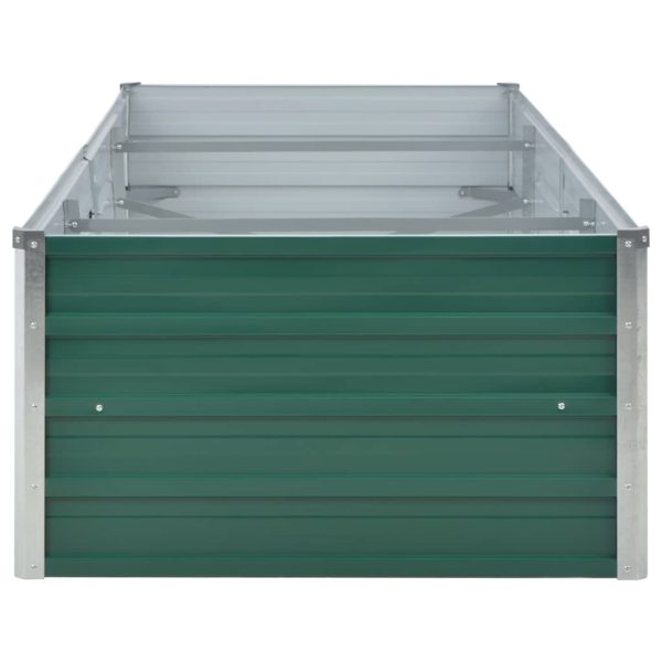 Letto Rialzato Giardino In Acciaio Zincato 240x80x45 Cm Verde - Image 5