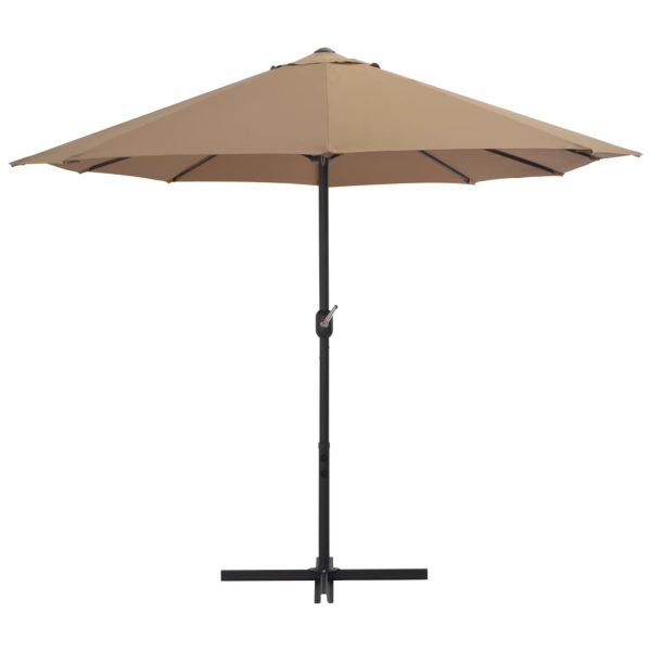 Ombrellone Da Esterni Con Palo In Alluminio 460x270 Cm Tortora - Image 4