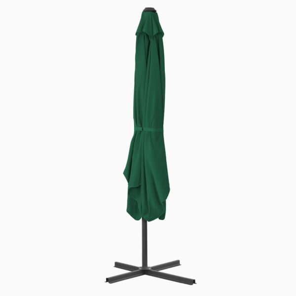 Ombrellone Da Esterni Con Palo In Acciaio 250x250 Cm Verde - Image 3