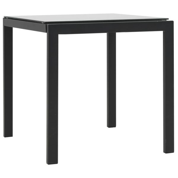 Lettini Prendisole 2 Pz E Tavolo In Polyrattan E Textilene Nero - Image 3