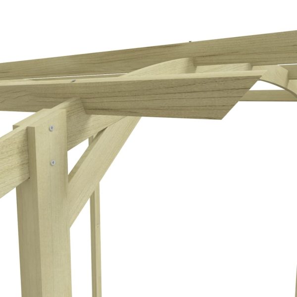 Pergola Da Giardino Legno Di Pino Impregnato 180x197x210 cm - Image 4