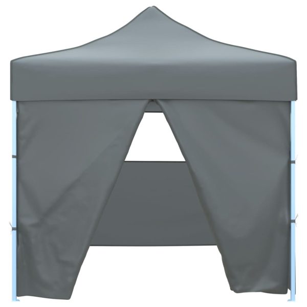 Tendone Per Feste Pieghevole PoP-Up Con 4 Pareti 3x3m Antracite - Image 3