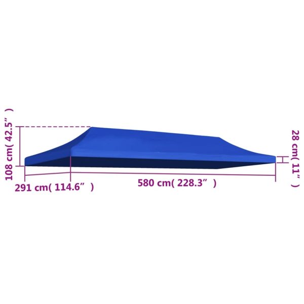 Tetto Per Tendone Per Feste 3x6 M Blu - Image 4