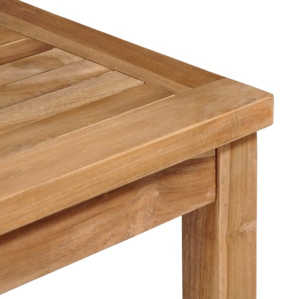 Tavolo Da Giardino 80x80x77 Cm In Legno Massello Di Teak - Image 3