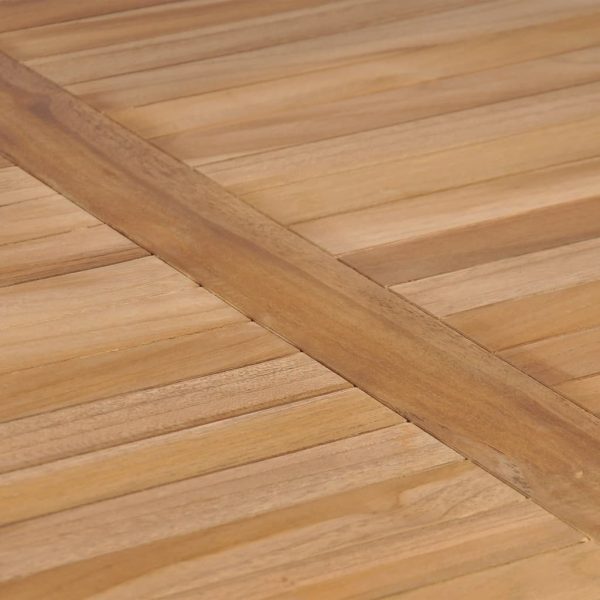 Tavolo Da Giardino 80x80x77 Cm In Legno Massello Di Teak - Image 4