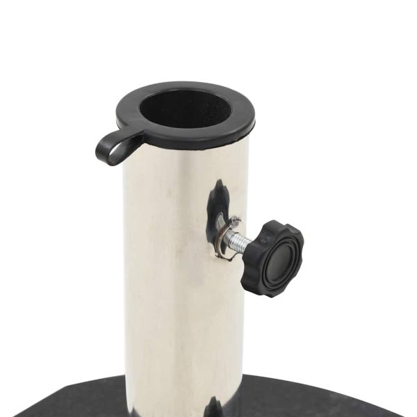 Base Per Ombrellone In Granito 28,5 Kg Circolare Nera - Image 4