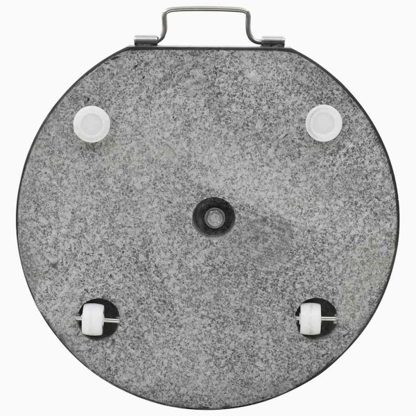 Base Per Ombrellone In Granito 28,5 Kg Circolare Nera - Image 5