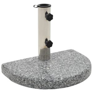 Base Per Parasole In Granito Curva 10 Kg Grigia