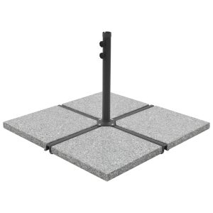 Piastra Per Parasole In Granito Quadrata 25 Kg Grigia