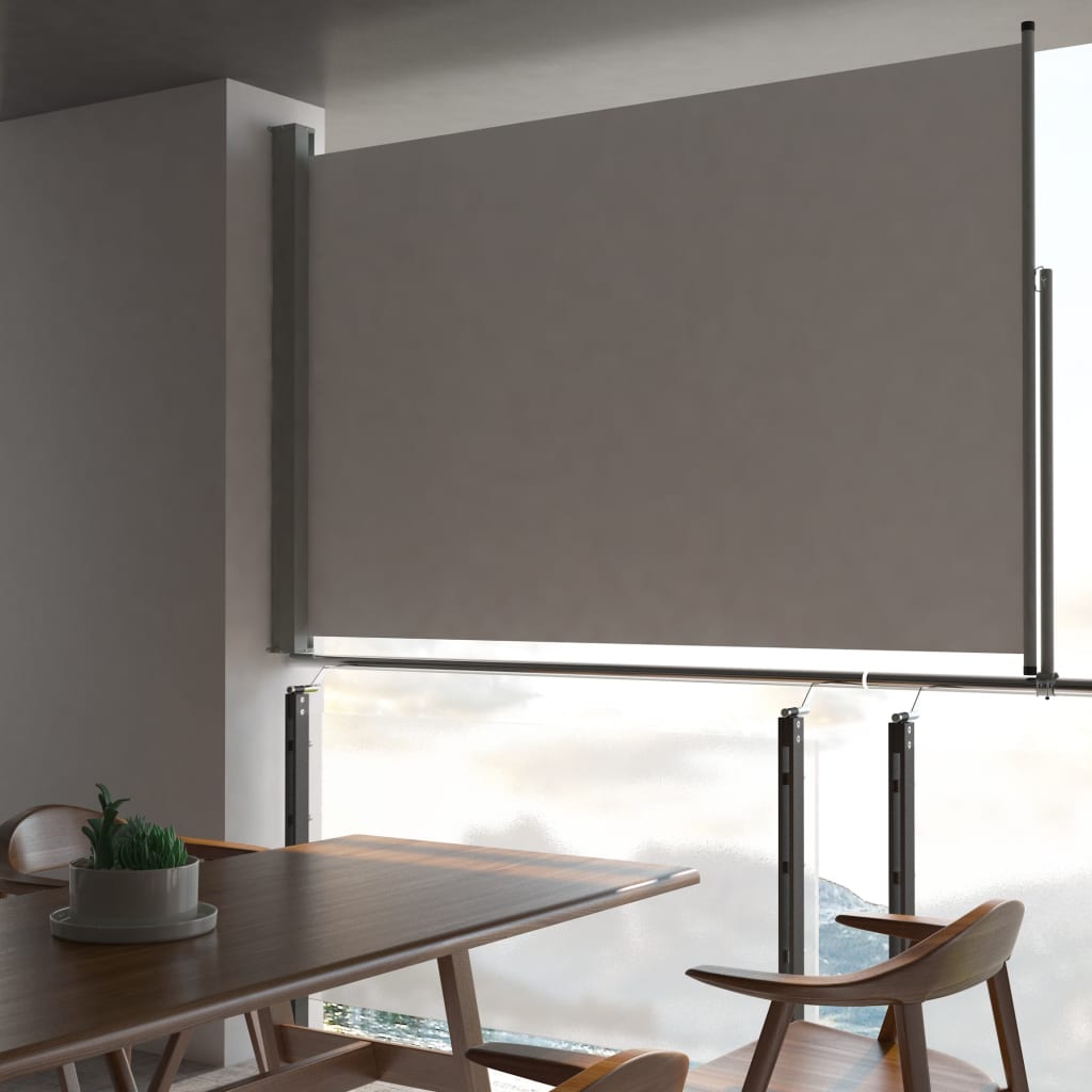 Tenda Da Sole Laterale Retrattile 160 X 300 Cm Grigia