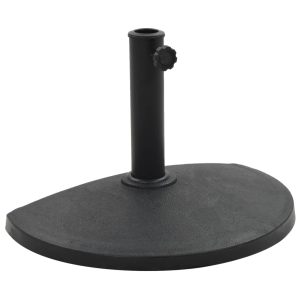 Base Per Parasole Semicircolare In Poliresina 9 Kg Nero